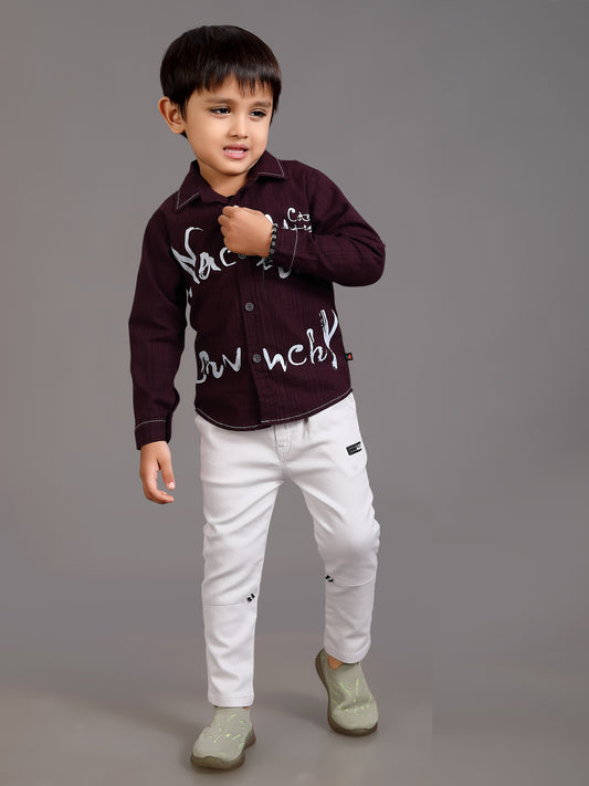Wonderful Sticker Full Shirt and Pant Set