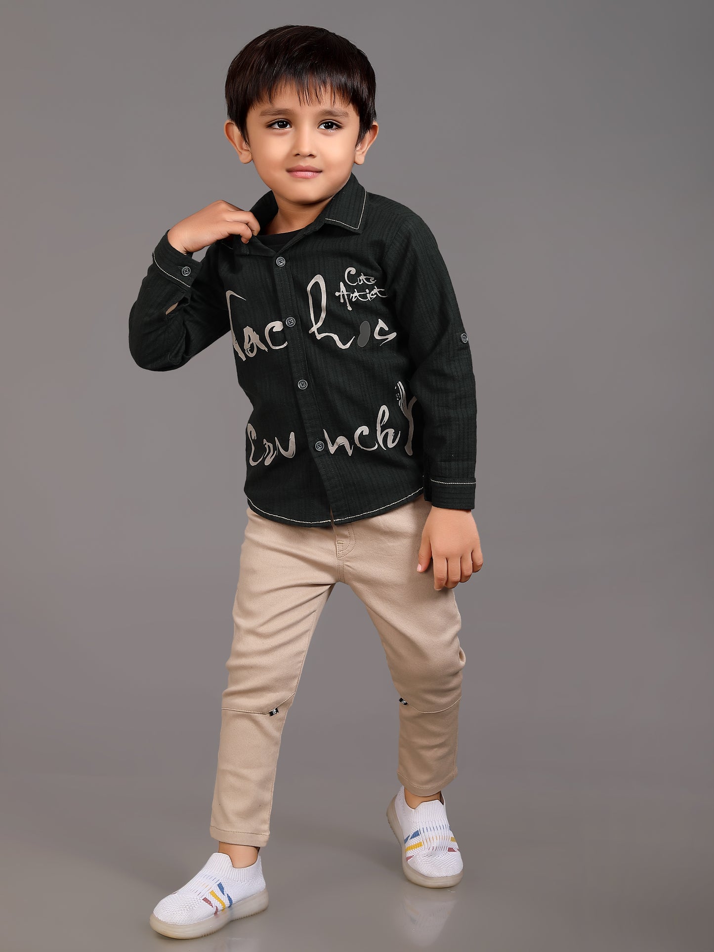 Wonderful Sticker Full Shirt and Pant Set