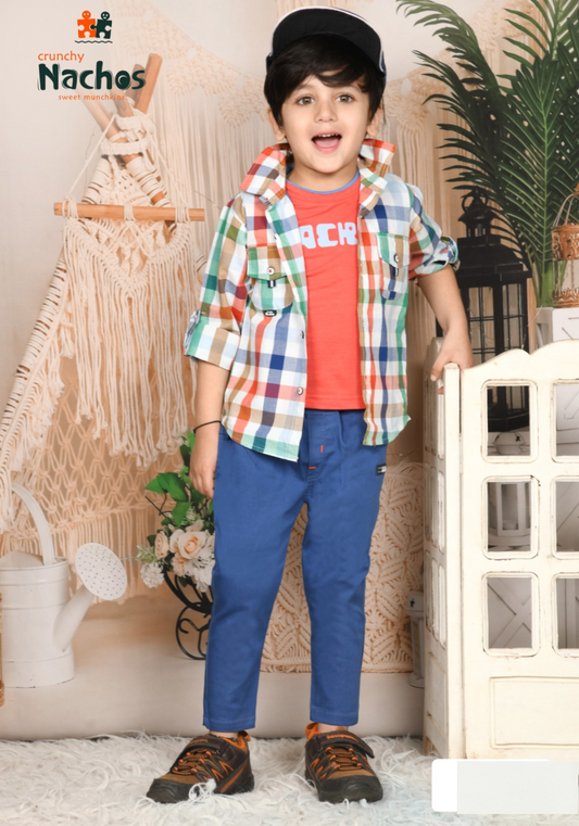 Smart Full Shirt with Inner And Pant Set