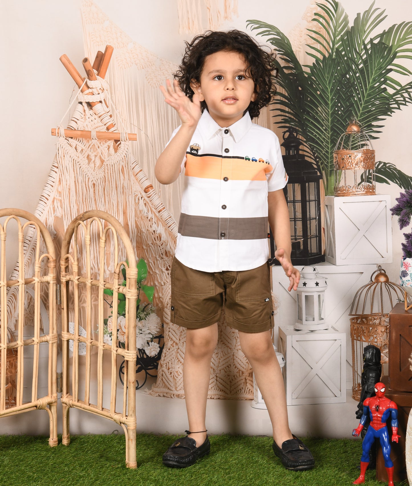 Cool & Casual Stripped Style Shirt & Pant Set