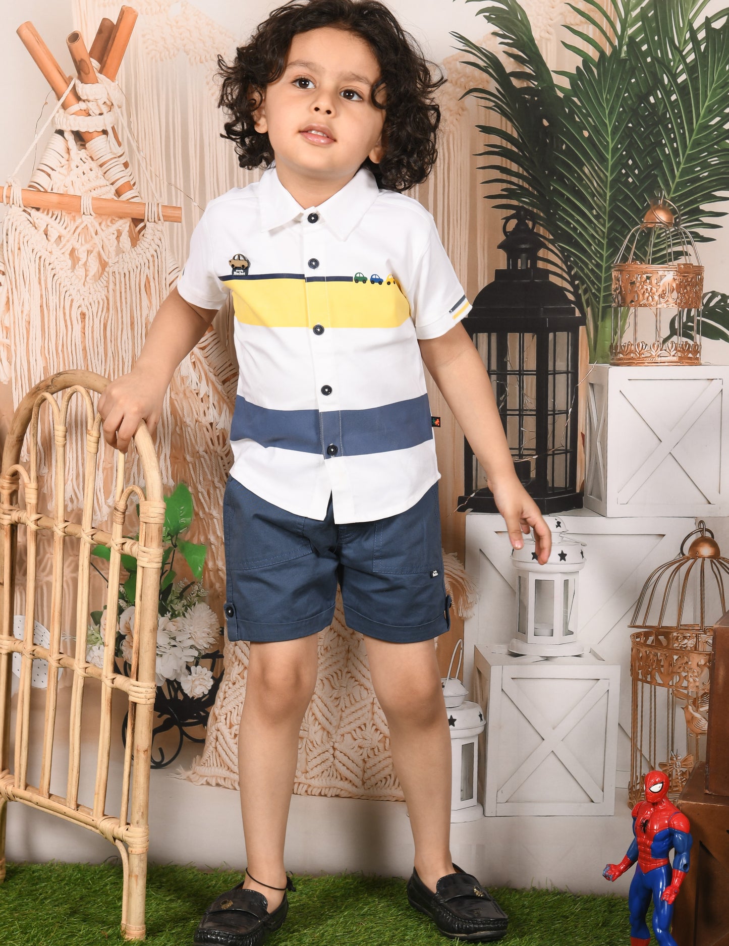 Cool & Casual Stripped Style Shirt & Pant Set