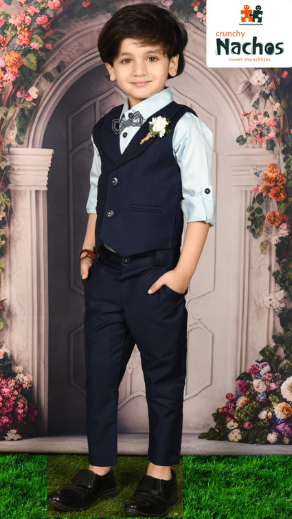 Impressive Party Wear Waist Coat With Full Shirt & Pant Set