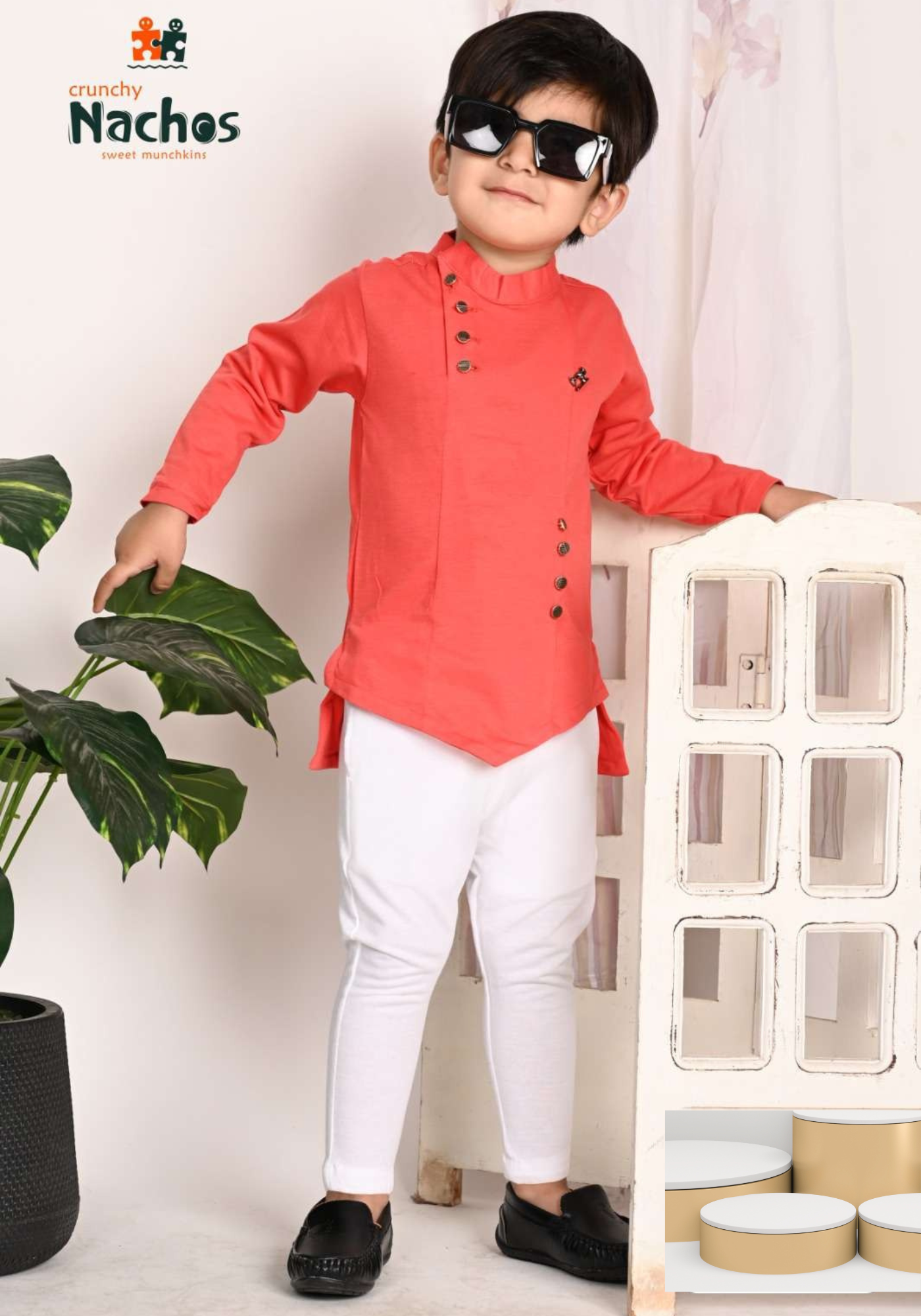Geometric Pattern Kurta Pajama Set