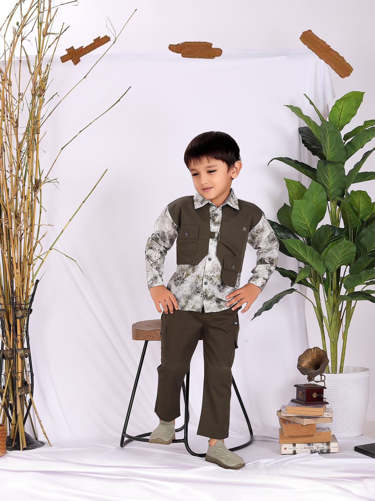 Asymmetrical Full Shirt and Pant Set