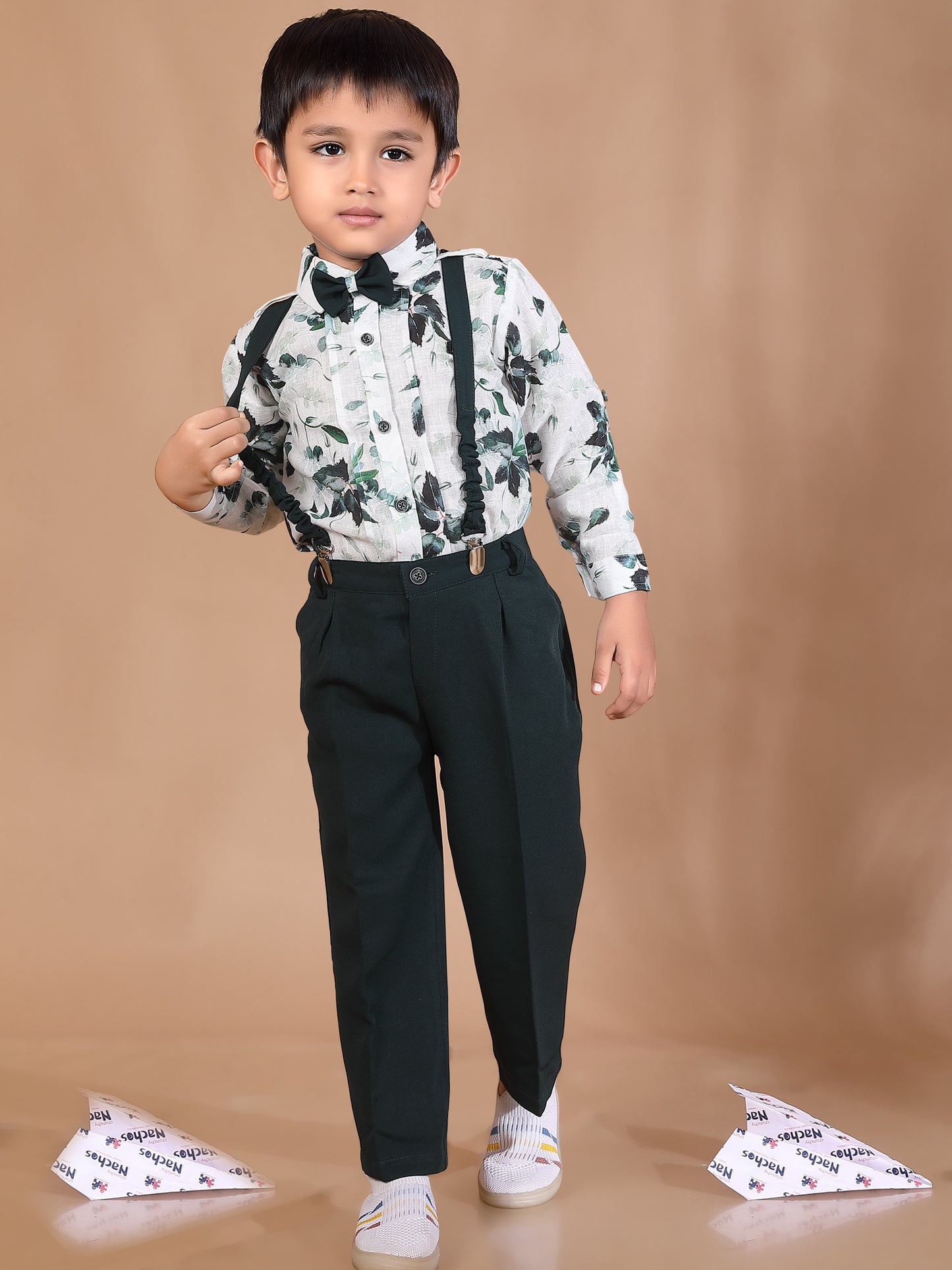 Cotton Blended Printed Full Shirt and Pant Gallis Set