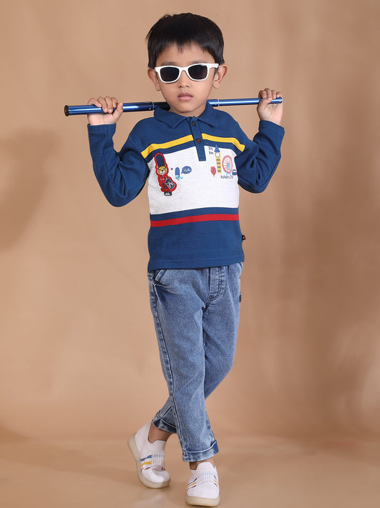 Pure Cotton Kids Polo T-Shirts  & Pant Set