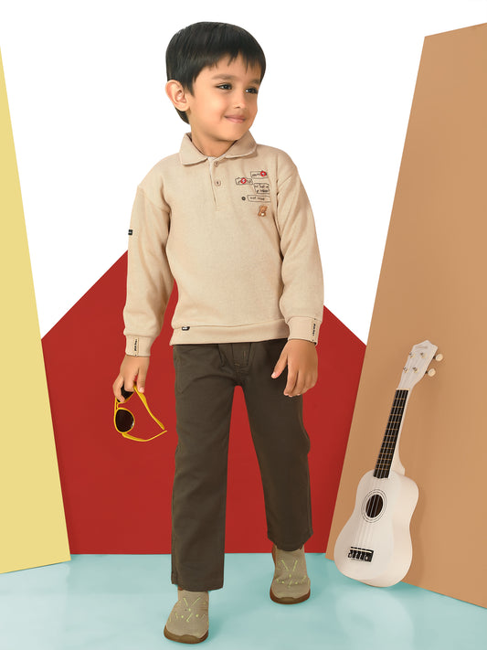 Cute Toy Bear Polo T-Shirts  & Pant Set