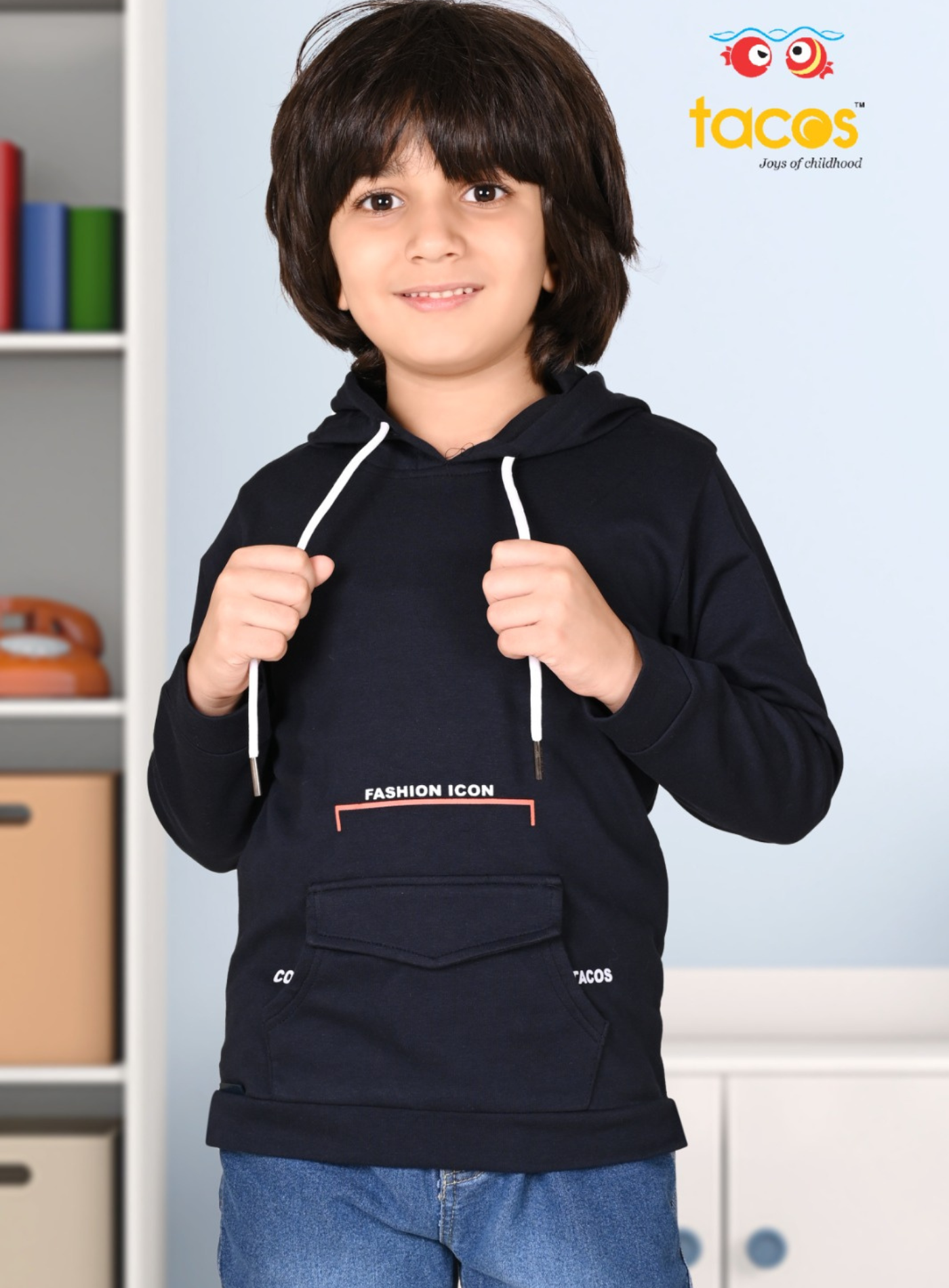 Navy Blue Sweat Pullover Hoodie