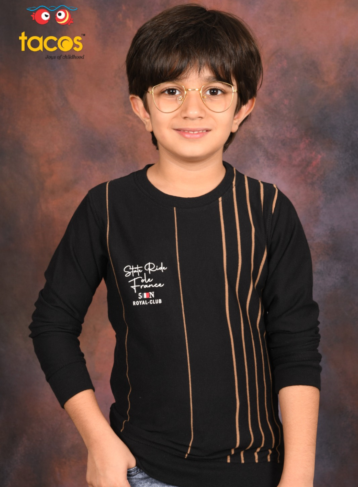 Black Regular Fit Crew Neck Full Sleeve T-Shirt