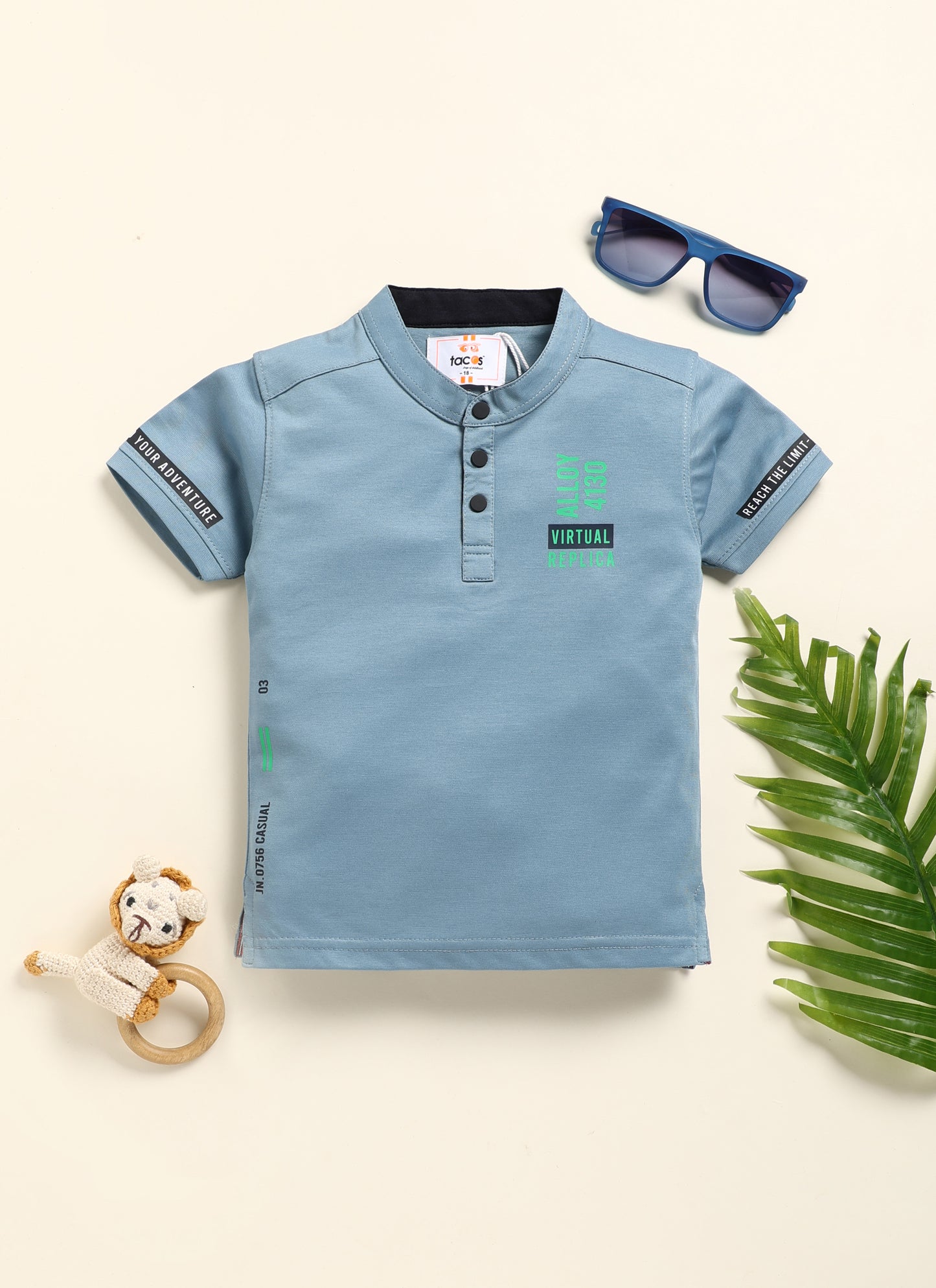 Your Adventure Mock Neck Half T-Shirt