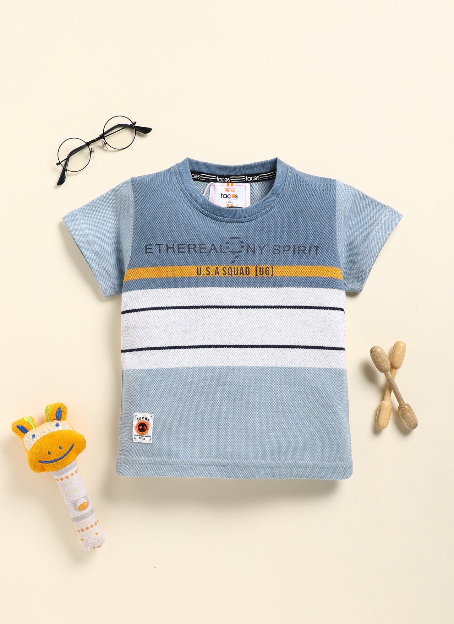 U.S.A (Squad) UG Typography Half T-Shirt