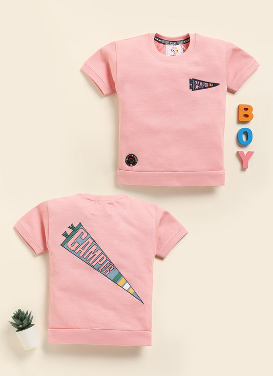 Camper Peach Round Neck T-shirt