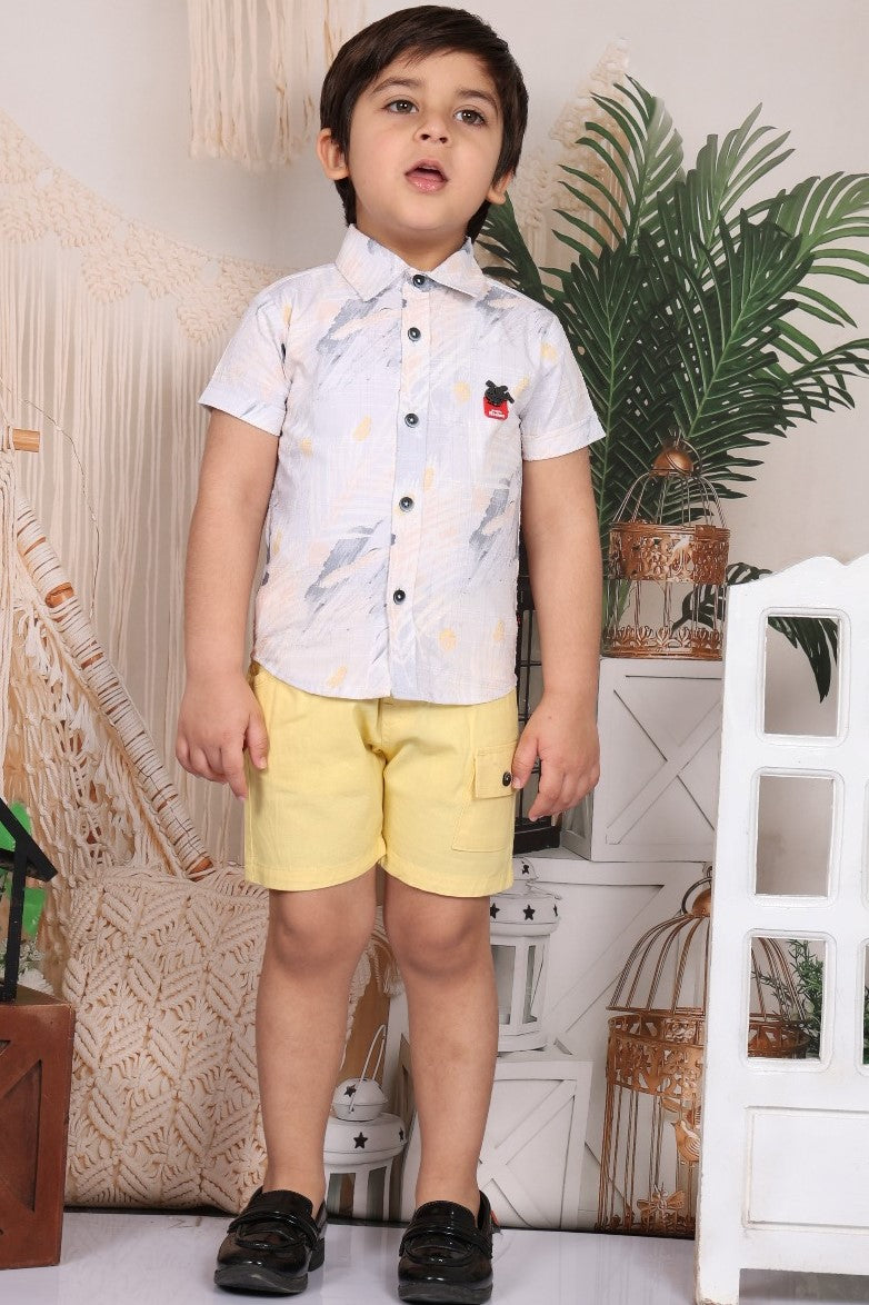 Trendy Kids Summer Bright Print Shirt & Pant Set