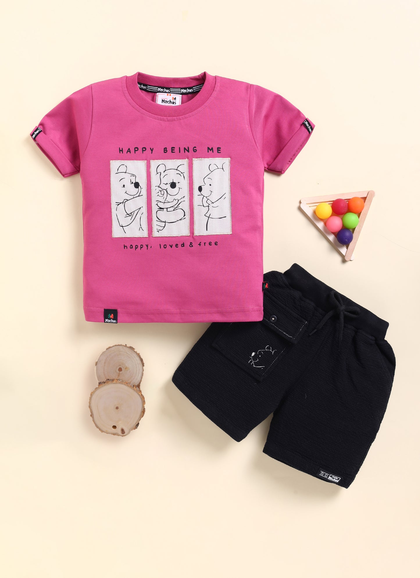 Happy Being Me  Top & Half Pant Set