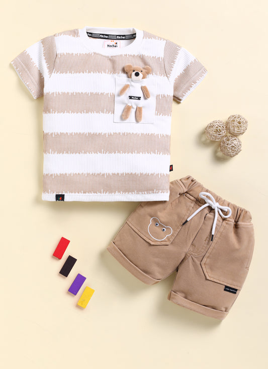 Trendy Teddy Bear High Quality Top & Pant Set