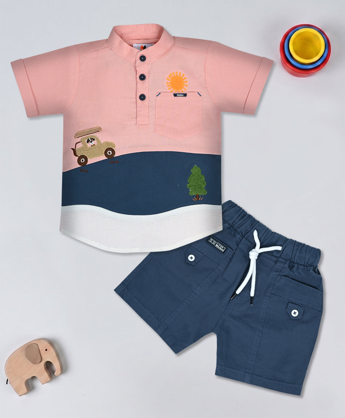 Cool & Casual Style Kurta Set Half