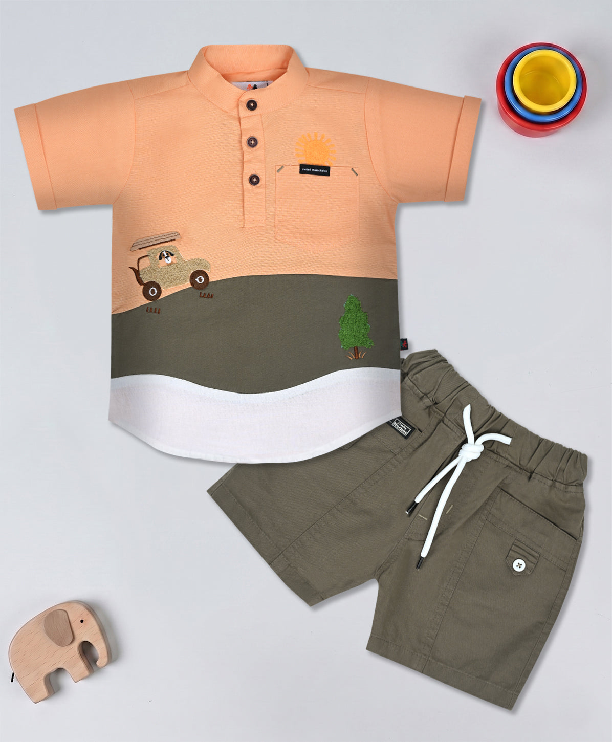 Cool & Casual Style Kurta Set Half