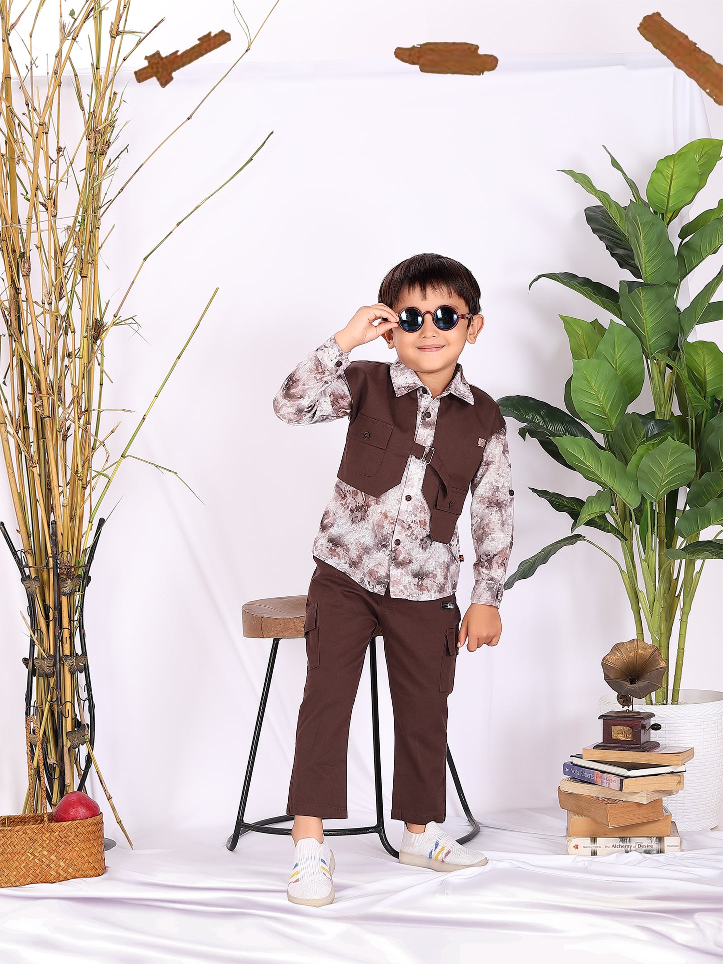 Asymmetrical Full Shirt and Pant Set