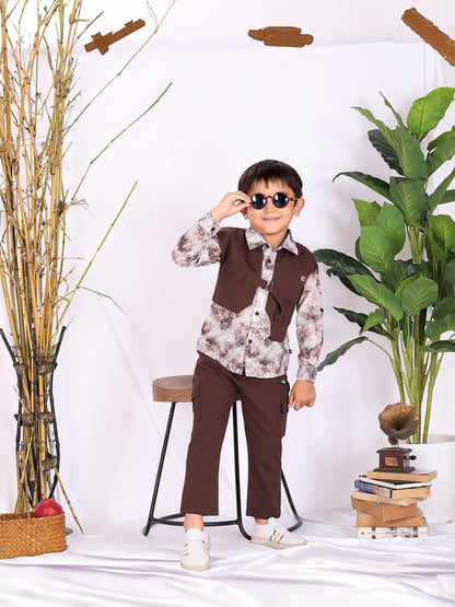 Asymmetrical Full Shirt and Pant Set