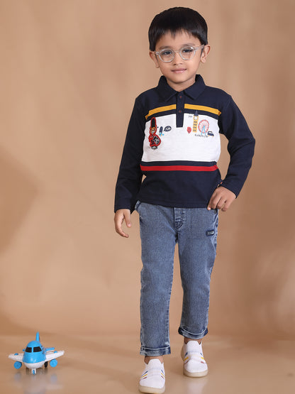 Pure Cotton Kids Polo T-Shirts  & Pant Set