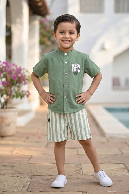 Crunchy Nachos Boys Shirt & Shorts Set