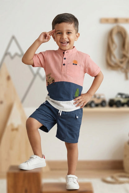 Cool & Casual Style Kurta Set Half